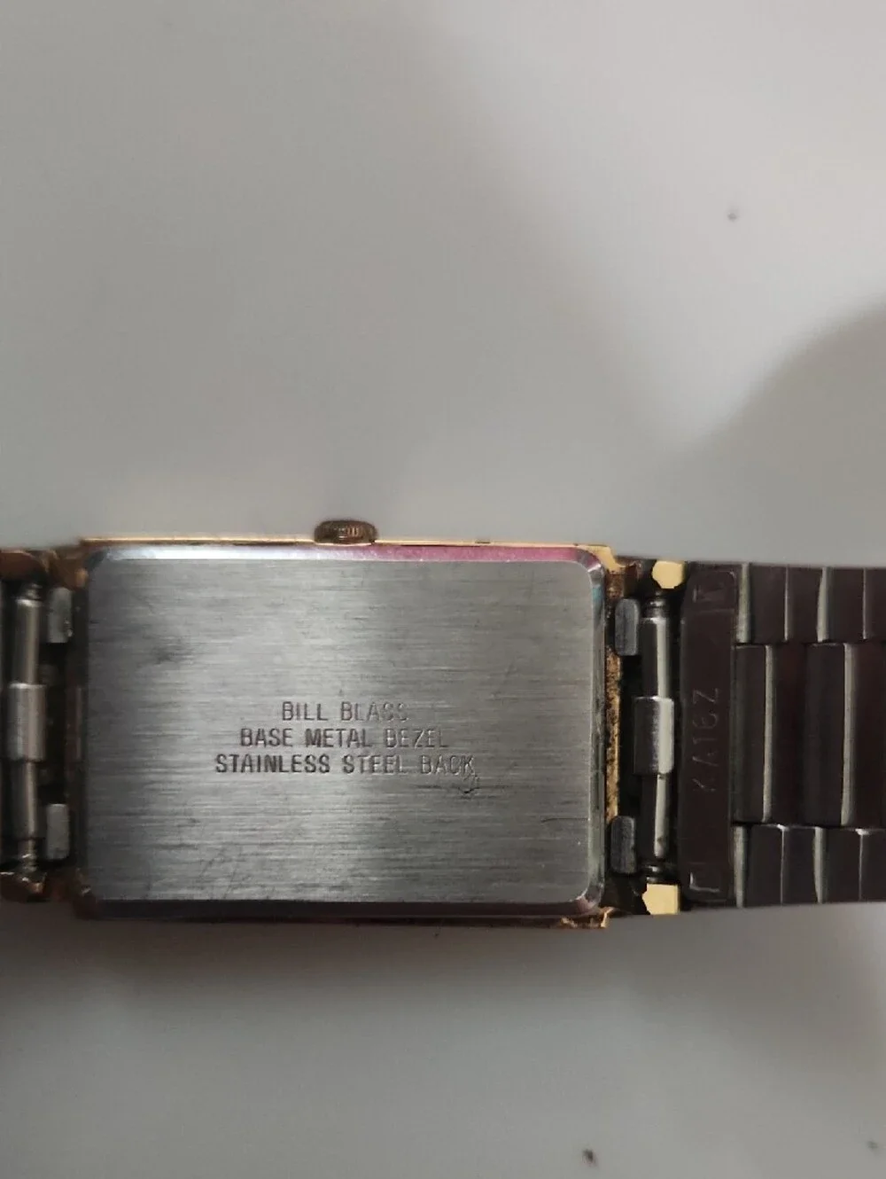 bill blass Tank‎ Dress Watch with Two-Tone Bracelet
